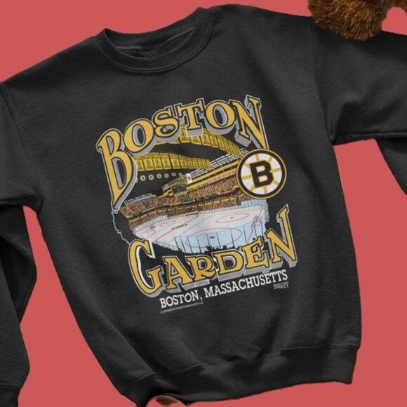 Vtg 90s Boston Bruins Garden Arena Sweatshirt Massachusetts NHL Hockey - Picture 1 of 4